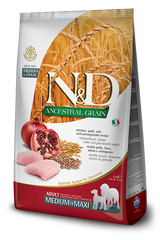 Farmina n&d poulet , grenade et grains ancestraux nourriture pour chiens