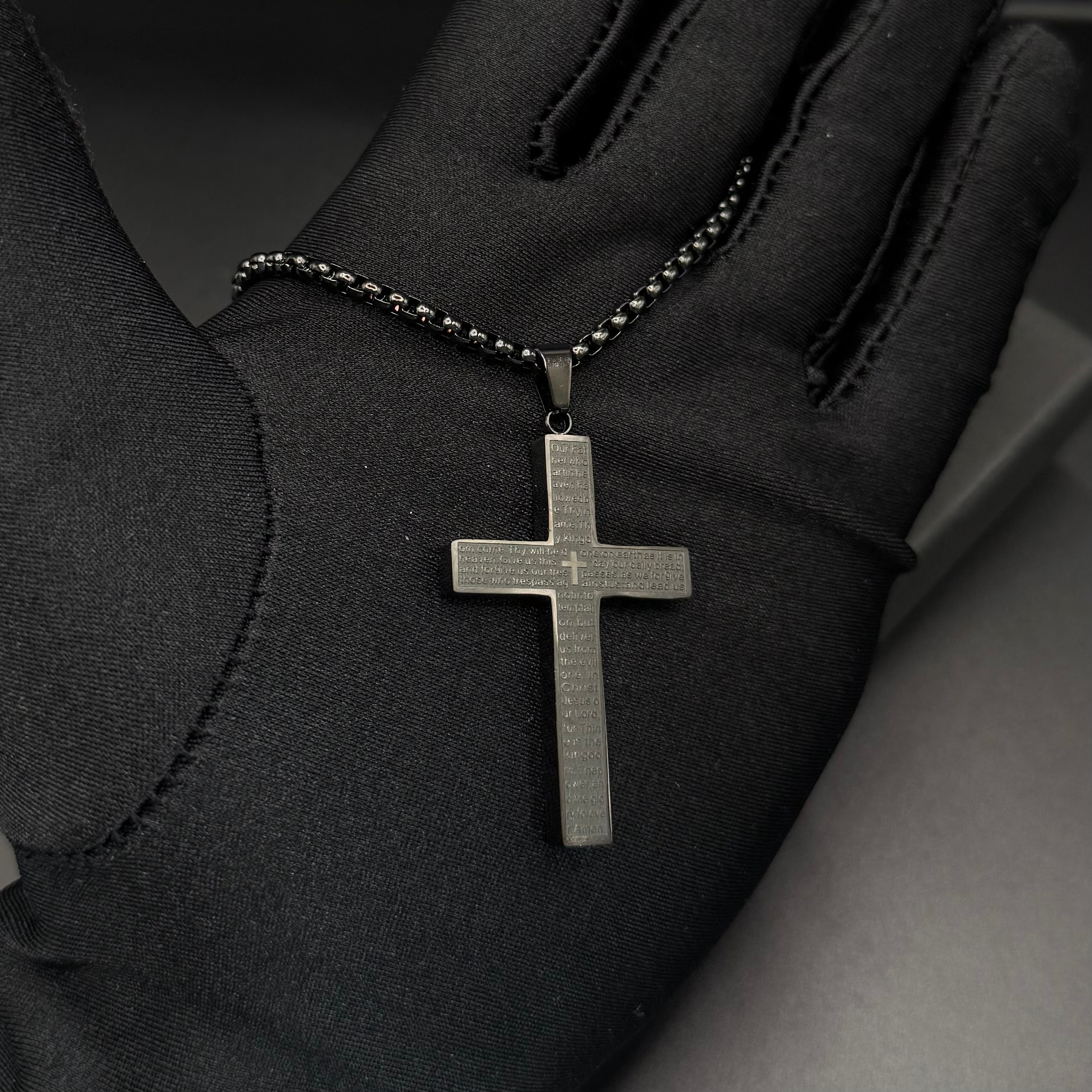 EDELSTAHL "AMEN CROSS V2" KETTE - ICERAIN JEWELRY