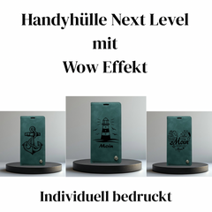 Handyhülle Samsung Galaxy S21 S21 FE S21 Plus S21 Ultra Flipcase grün individuell bedruckt