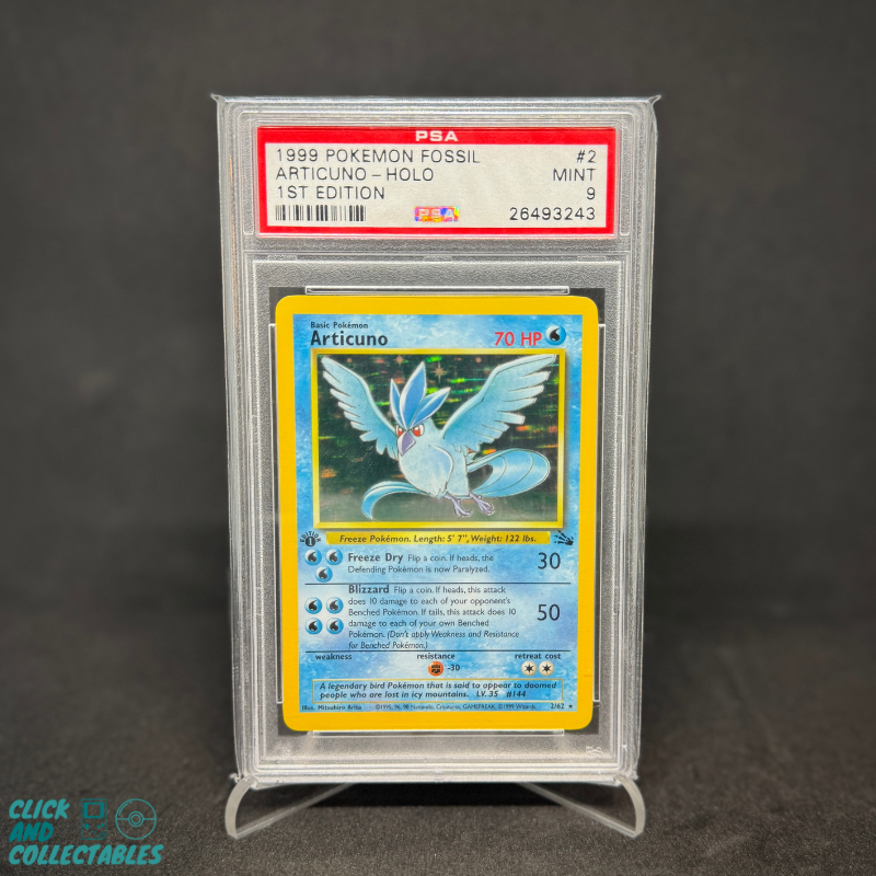 Pokemon 1999 FOSSIL ARTICUNO 1st EDITION - PSA 9