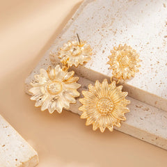 Sunflower Drop Earrings