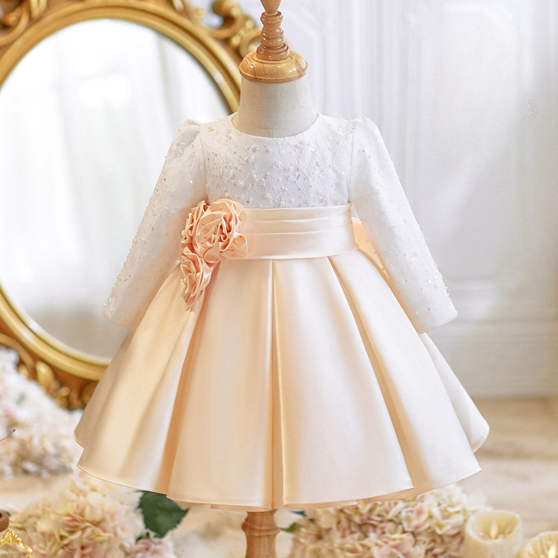 Flower Girl Wedding Dress Baby Birthday Princess Dress Girl Communion Dress