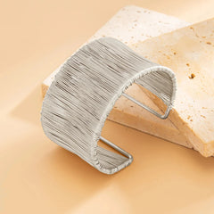 Silk Striped Cuff Bracelet