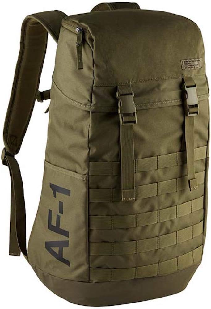 Nike AF1 Air Force 1 One Backpack Medium Olive/Black