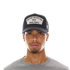 Cult Of Individuality "Can't Do Epic Sh*t" Mesh Back Trucker Hat - Black