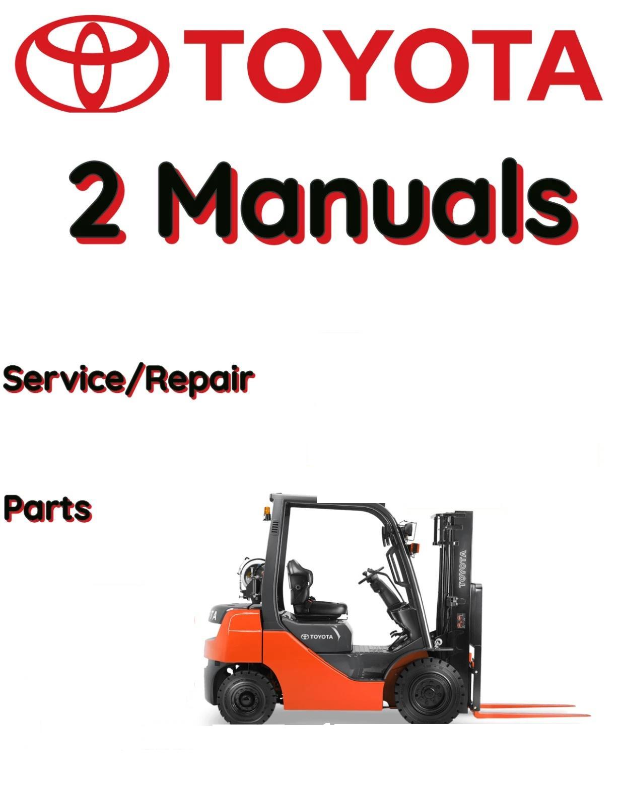 TOYOTA 8FDF15 FORKLIFT SERVICE REPAIR SHOP PARTS MANUAL