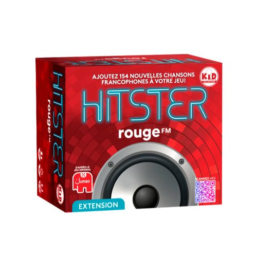 Boîte du jeu de société Hitster extension 100% Franco - Rouge FM - 2-20 joueurs, 30 min, 16 ans+ | AdventureBox