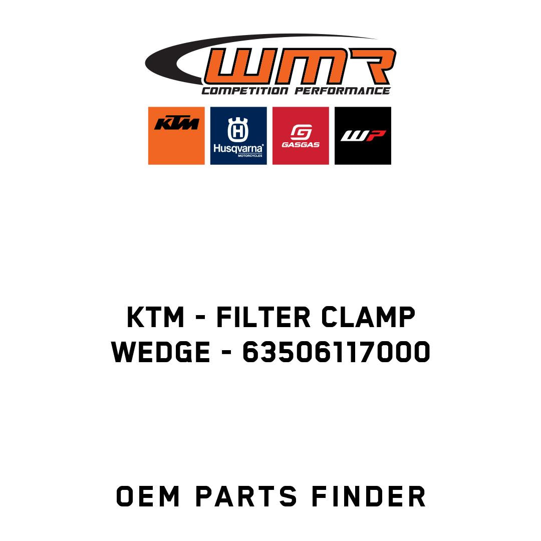 Filter clamp wedge