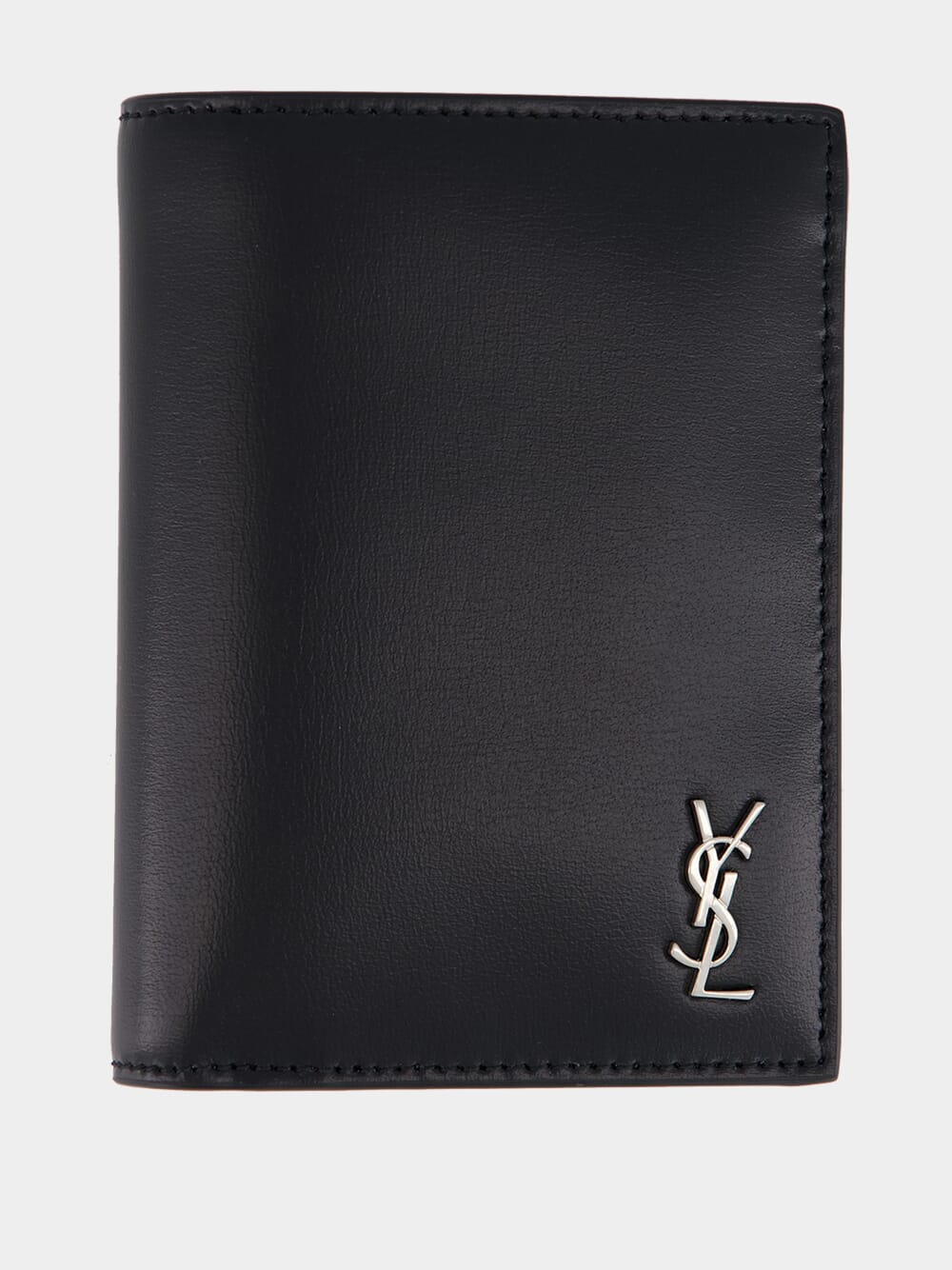 Black Tiny Cassandre Credit Card Wallet