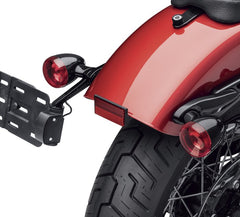 Harley-Davidson Rear Turn Signal/License Plate Relocation Kit - Black