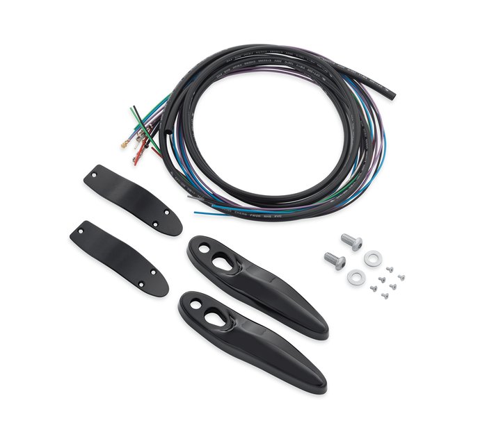 Harley-Davidson Rear Turn Signal/License Plate Relocation Kit - Black
