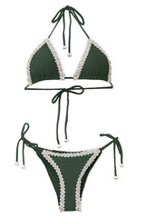 Product Front: Despi Ensemble Bikini Cotton Chain Olive