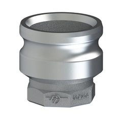 70144030 (40X30A) by PT-Coupling | Reducing Cam & Groove Adapter | Type A | 4" Adapter x 3" Female NPT | Hard Coat Aluminum