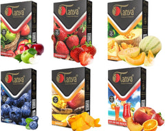 Fruit Mix Hookah Shisha Flavors, Premium Tobacco & Nicotine Free, Fruit Variety Pack, 50-Gram Packs (Pack of 6)