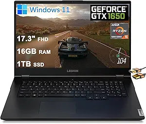 Lenovo Legion 5 17" Ryzen 5 GTX 1650 Gaming Laptop