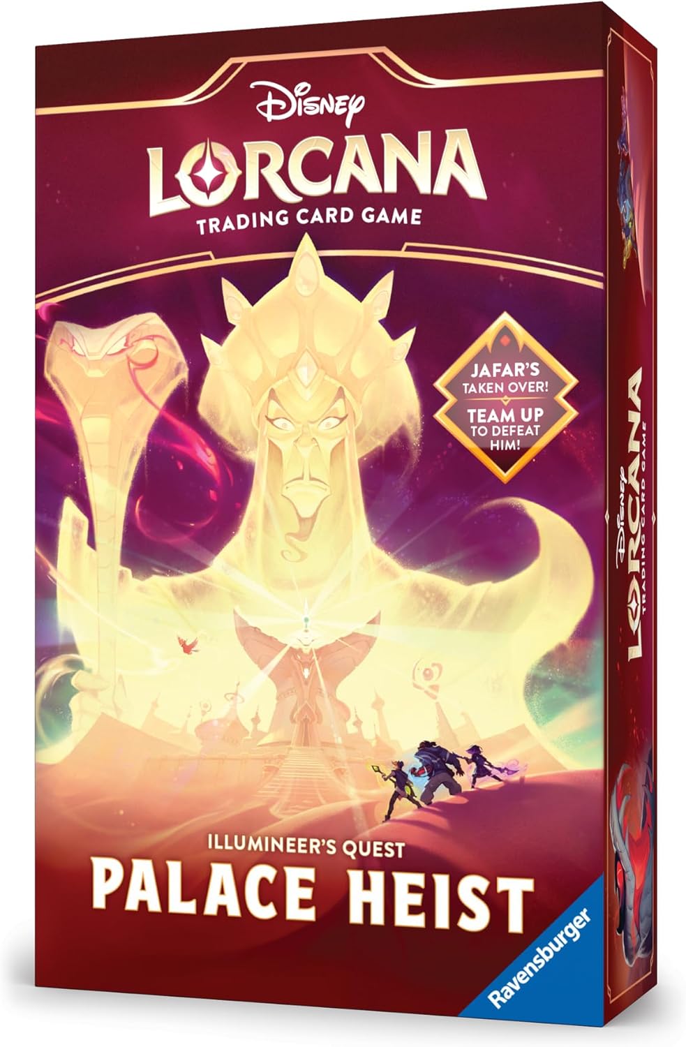Ravensburger Disney Lorcana TCG: Illumineer’s Quest – Palace Heist | Cooperative Adventure Against Jafar | Solo or Team Play| Includes Exclusive Cards & Playmat | Ages 8+