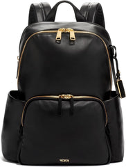 TUMI - Voyageur Ruby Backpack - Stylish, Comfortable Leather Backpack for Business & Travel - Professional Laptop Backpack - Black & Gold