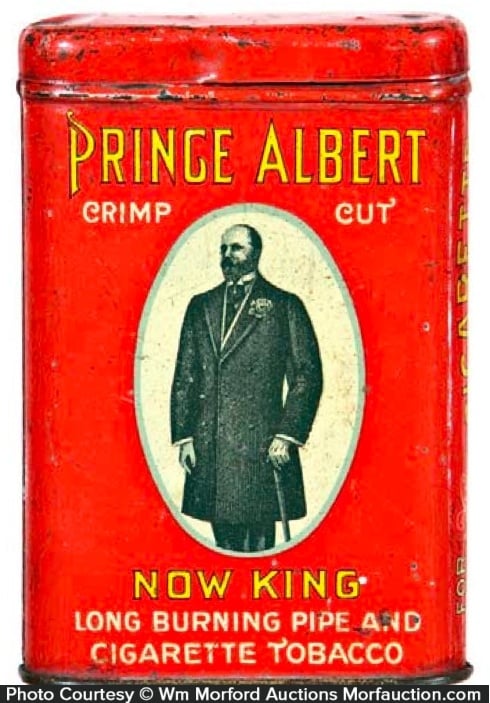Prince Albert Now King Tobacco Tin • Antique Advertising
