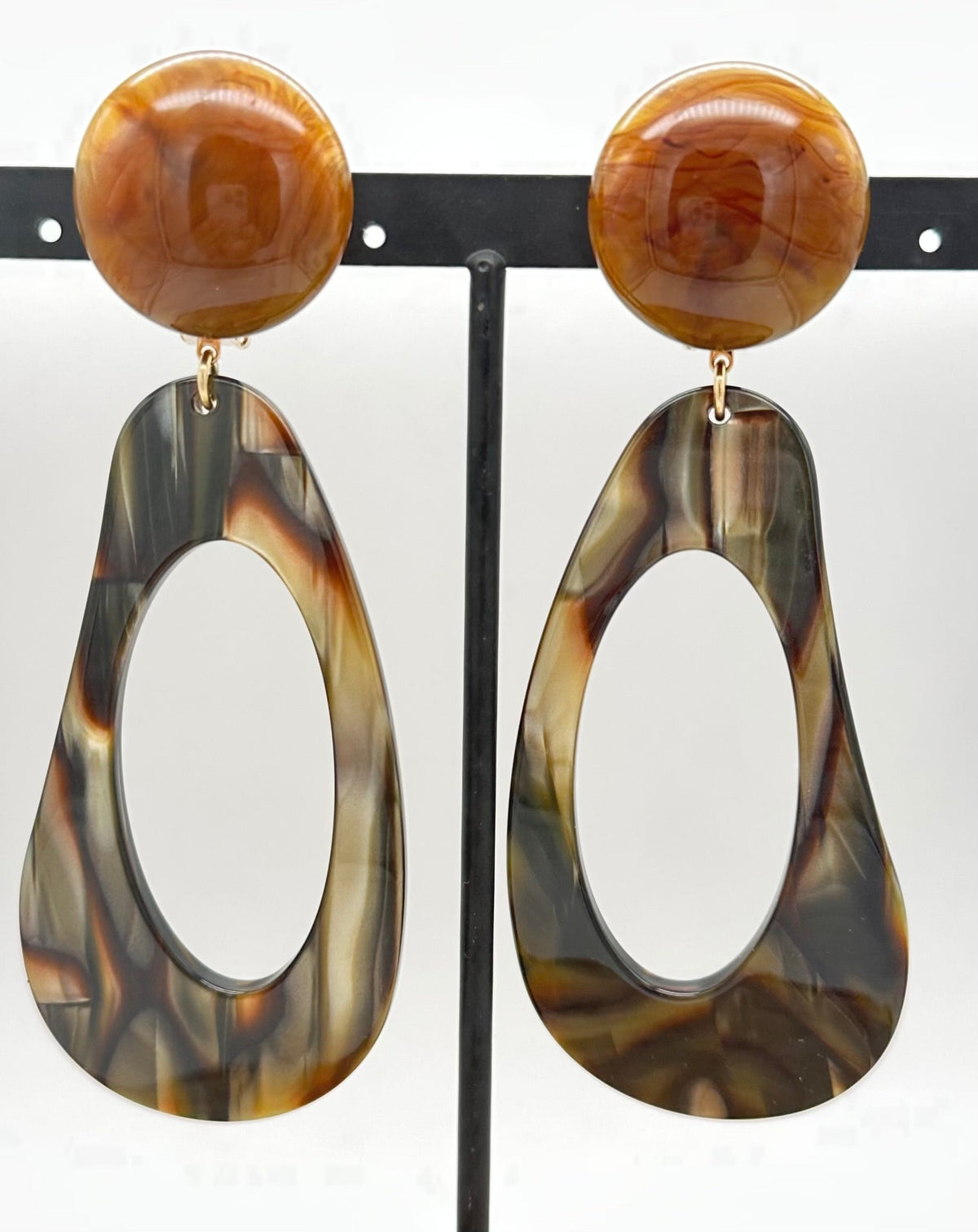 BOUCLES D'OREILLES ONYX - Francine BRAMLI
