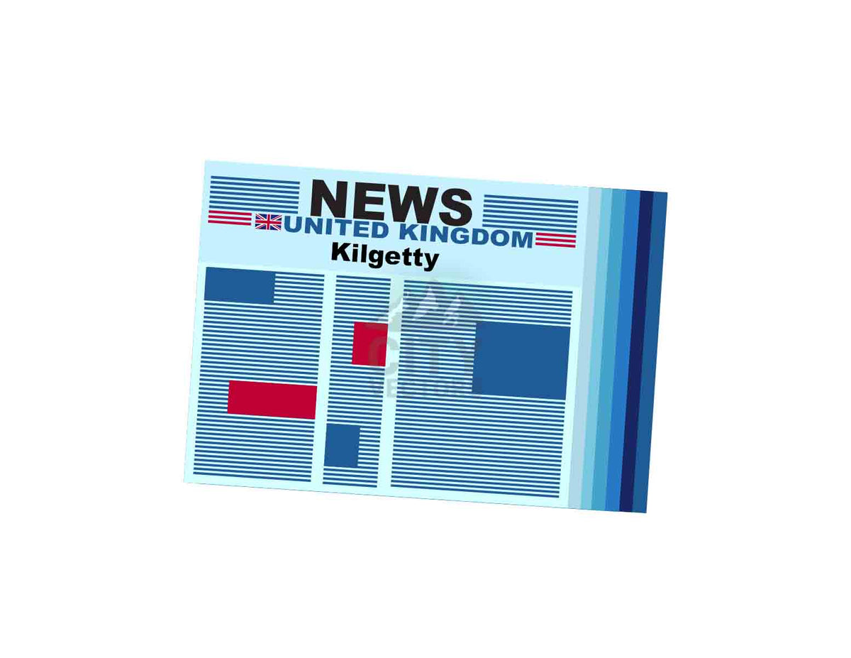 Kilgetty Newspaper Vector Illustration