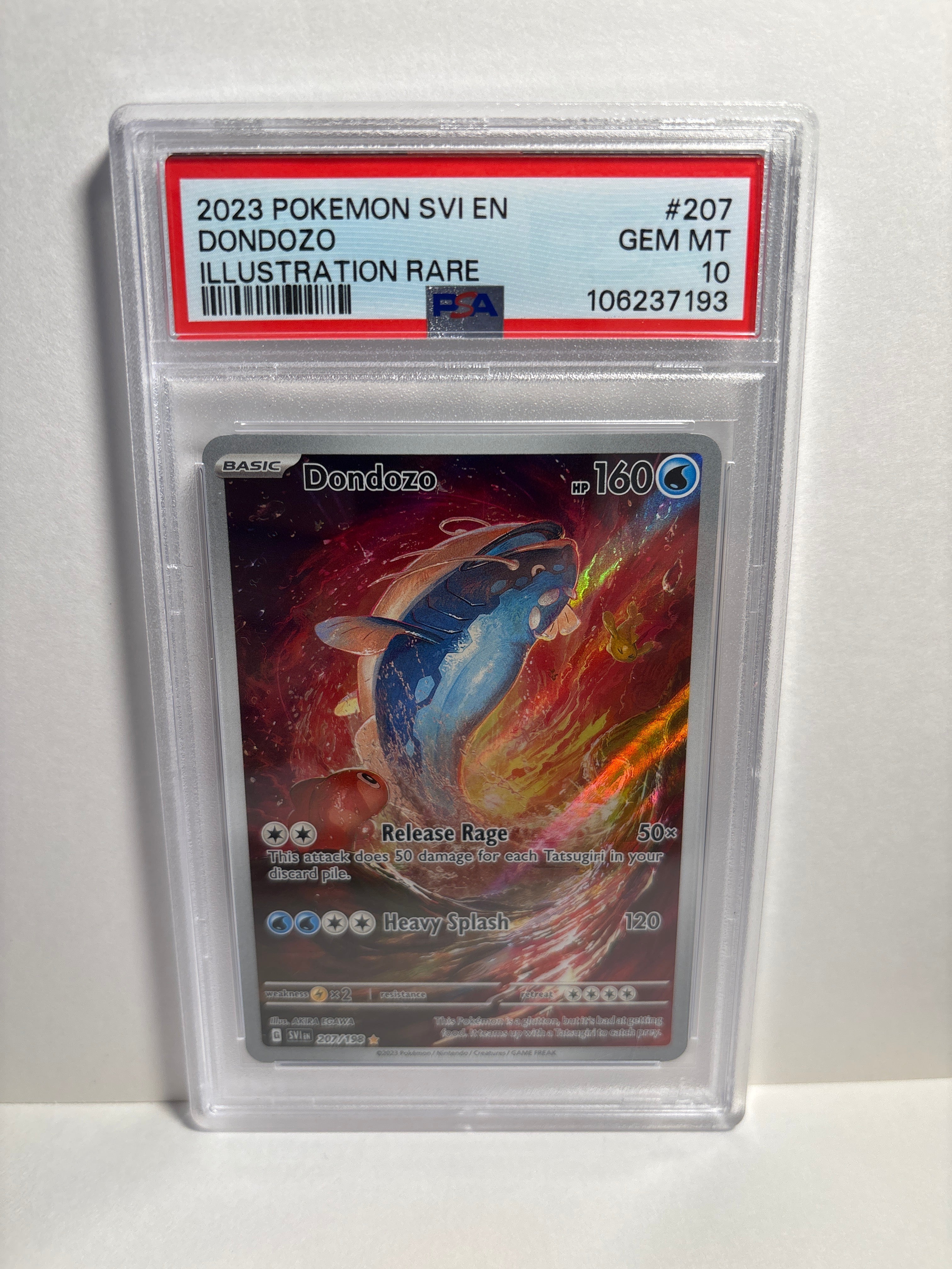 Pokemon Dondozo 207/198 PSA 10