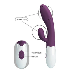 Alvis wibrator z 30 funkcjami wibracji Dark Purple