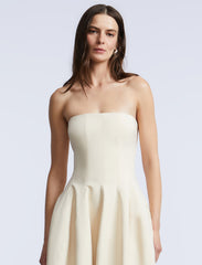 Solid Structured Gown