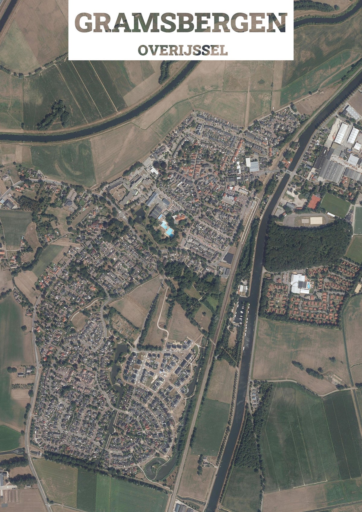 Luchtfoto van Gramsbergen