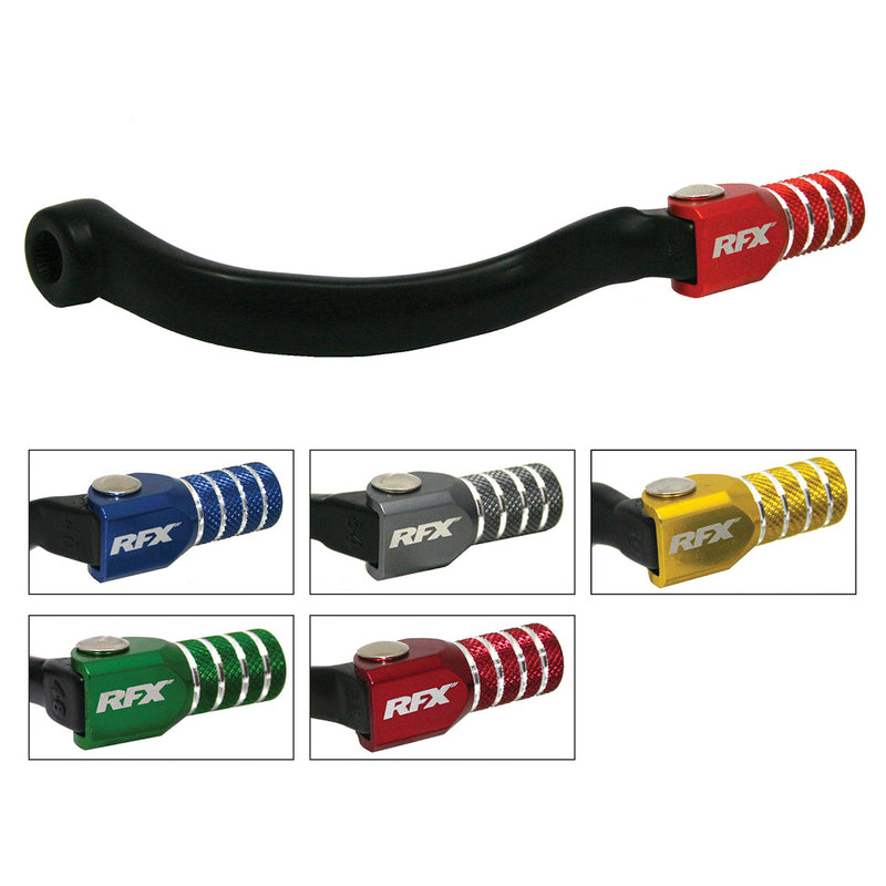 RFX Race Gear Lever (zwart/rood) - Honda CR80/85 FXGP10500555RD