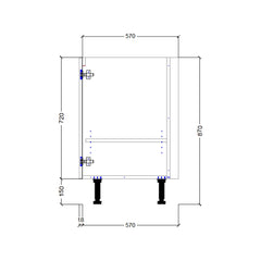 800mm Sink Base Cabinet