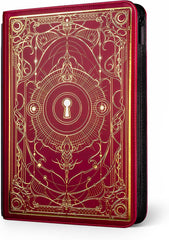 SleeveChief Arcana Key Trading Card Binder | 360 pocket MTG Card Binder with Zipper, 9 Pocket Side Loading Pages for Cards with Sleeves | Water Resistant PU Leather TCG Binder for All Card Games