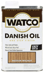 Watco Danish Oil Wood Finish Quart Medium Walnut A65941