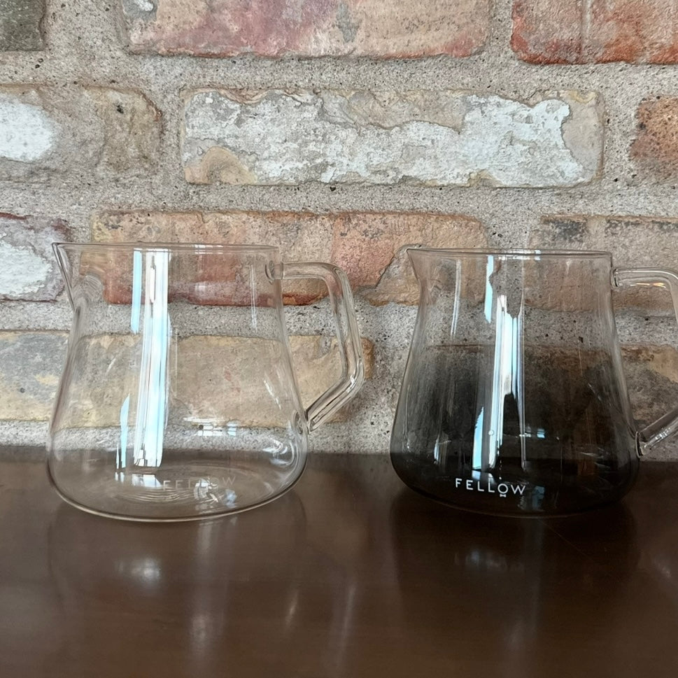 Fellow Mighty Small Glass Carafe – 500 ml Server (Smoke / Clear)
