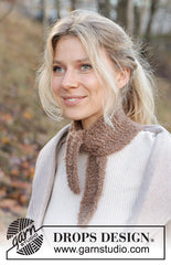 30% rabatt, Autumn Leaves Shawl by DROPS Design, lys beige