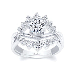 Moissanite Unique Wedding Set