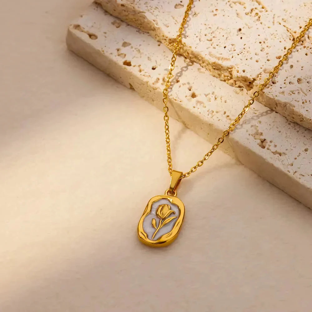 Rose Flower Necklace