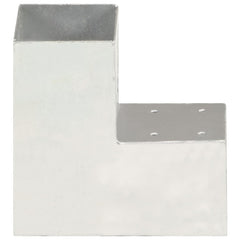 Stolpesko L-form galvanisert metall 91x91 mm