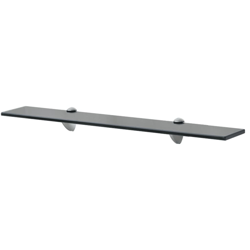 Schappen Zwevend 8 Mm Glas 2 70 x 10 cm Zwart