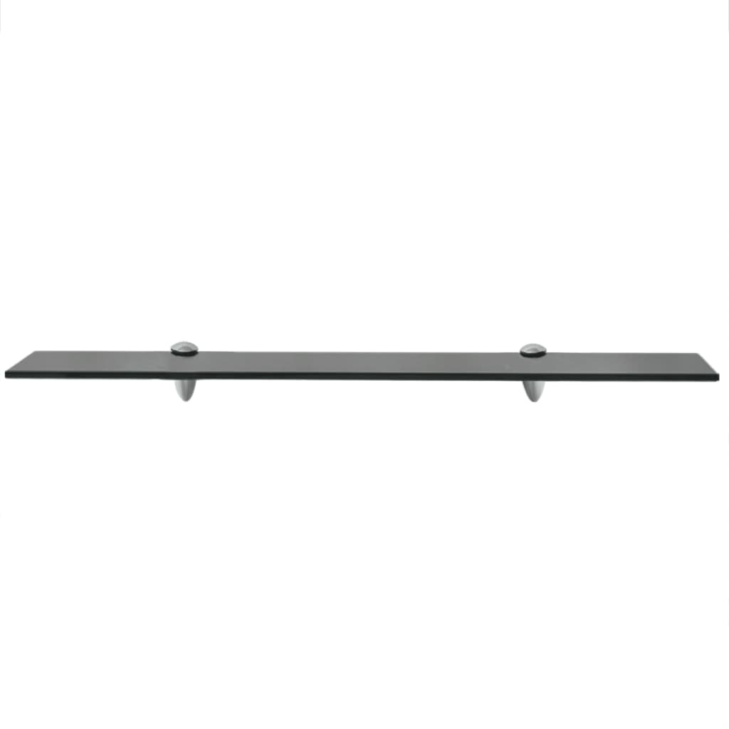 Schappen Zwevend 8 Mm Glas 2 70 x 10 cm Zwart