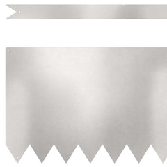 Gjerdekant 30 pcs sølv 100 x 0,05 x 30 cm Rustfritt Stål