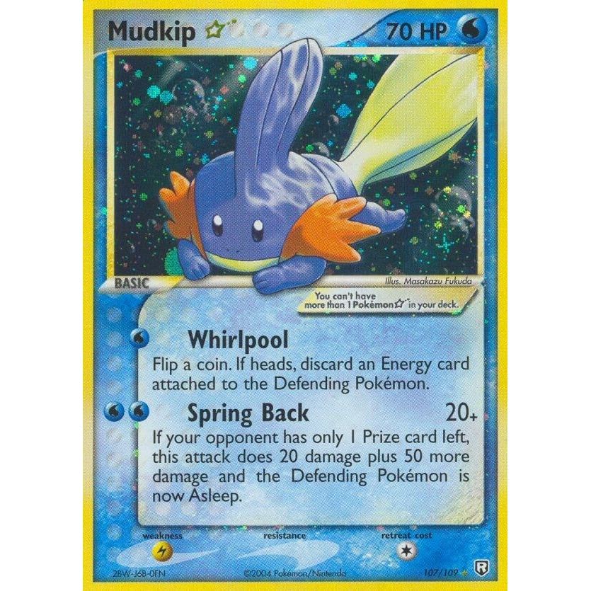 Image for Mudkip Star (107/109) (RR) - Pokemon