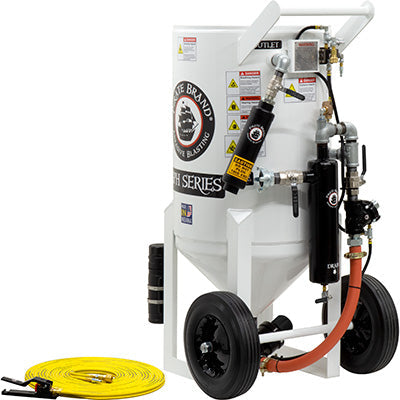 Abrasive Blast Pot, Portable, 6.5 cu. ft. (185 L), Pressure Hold, Pneumatic