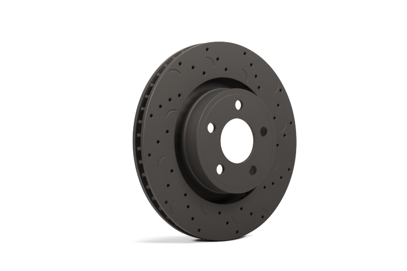 Hawk Talon 2005 Chevy Silverado 1500 Crew Cab Pickup Drilled and Slotted Rear Brake Rotor Set - HTC4405