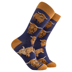 Highland Cow Socks - Och Aye the Moo!