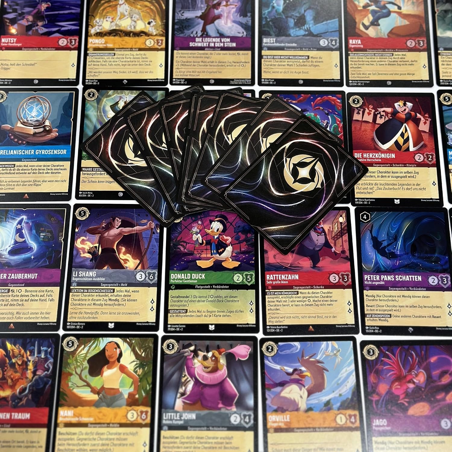 Lorcana Set of 50 Cards in English, Includes Rare or Holo Lorcana Card, Cards from the Latest Sets, Perfect for Collectors and Beginners + Heartforcards® Shipping Protection