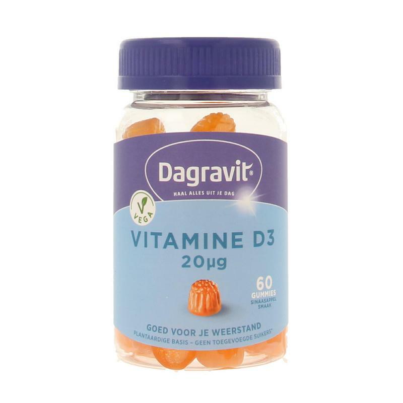 Dagravit Vitamine D3 20mcg gummies 60st