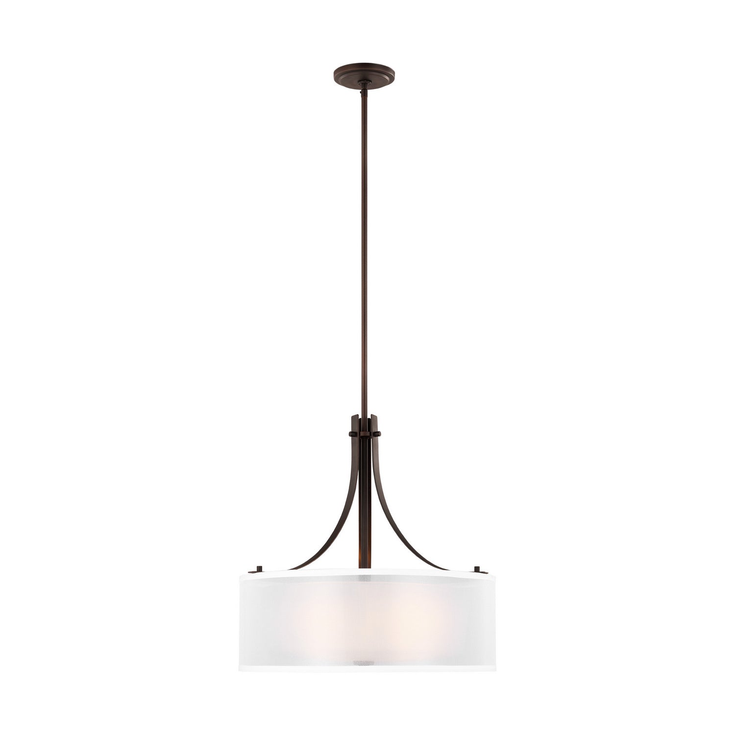 Generation Lighting - 6537303-710 - Three Light Pendant - Elmwood Park - Bronze