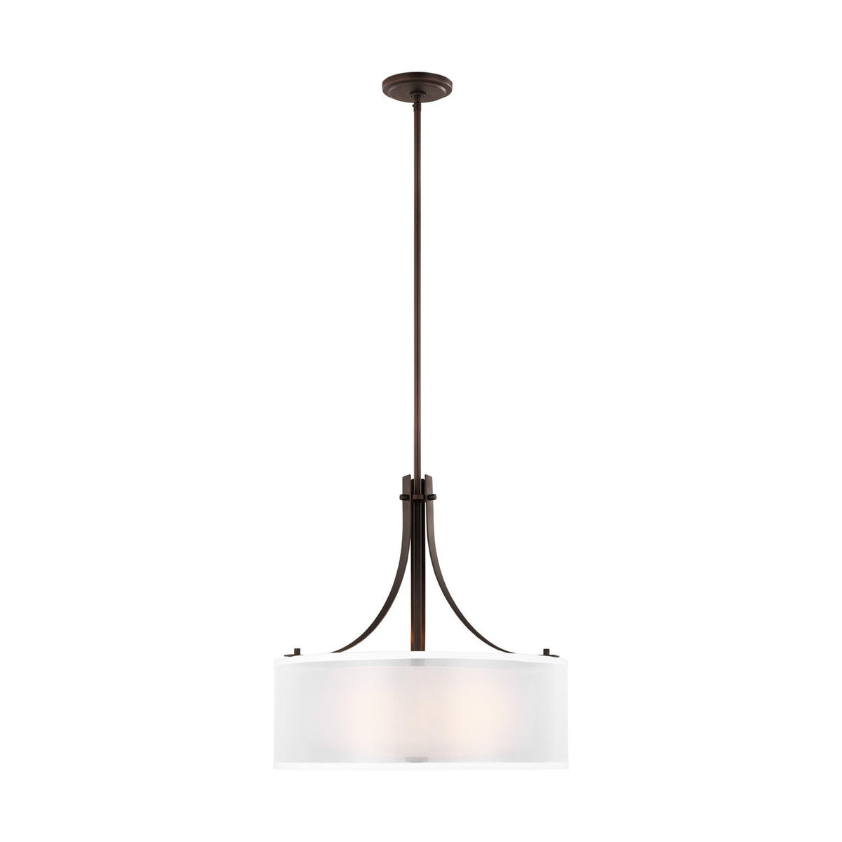 Generation Lighting - 6537303-710 - Three Light Pendant - Elmwood Park - Bronze