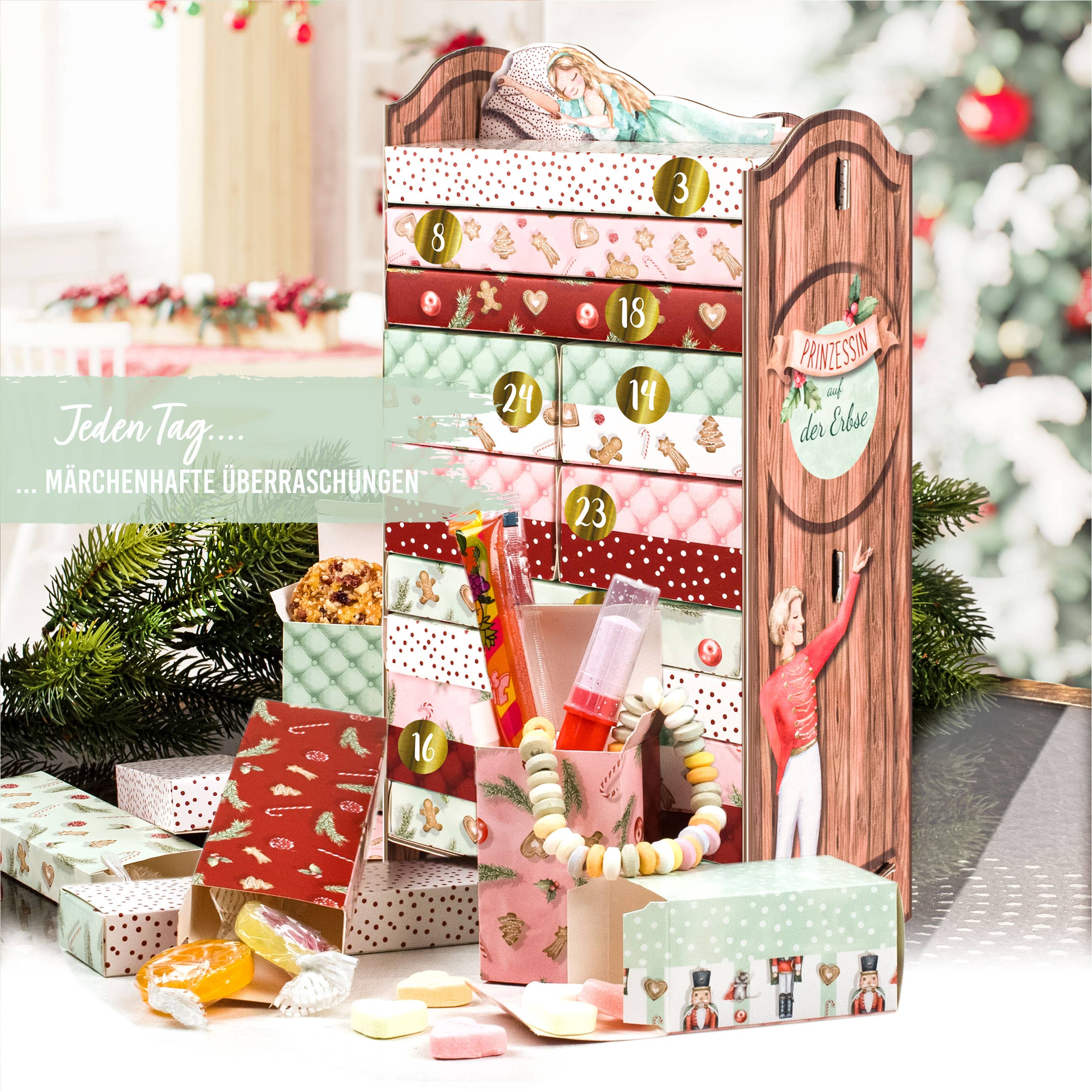Prinsessen på ærten Pakkekalender - DIY Sæt Papierdrachen