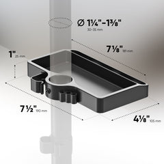 Organizer do uchwytu biurkowego maks 3 kg, Czarny A35